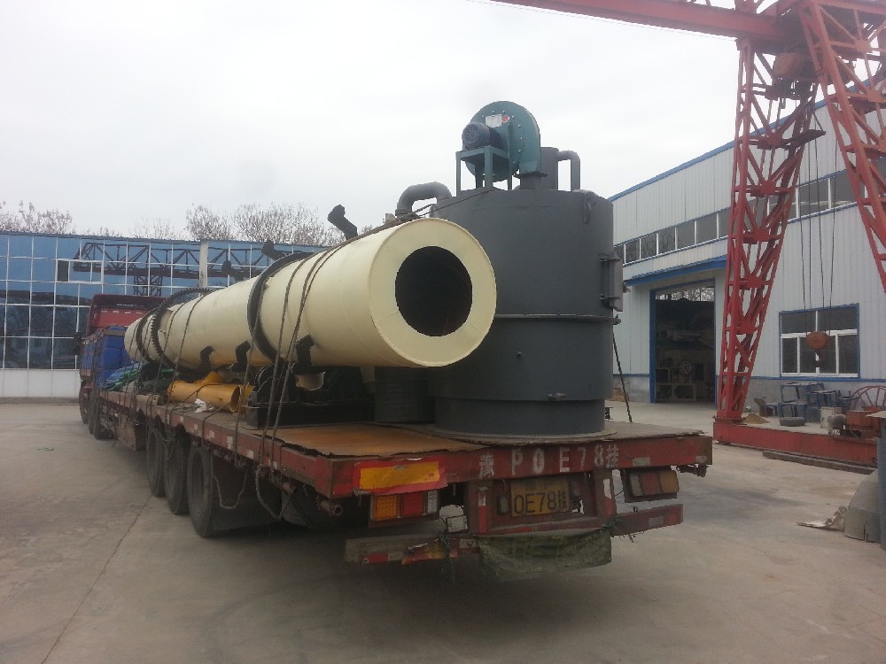 富裕達(dá)機(jī)械發(fā)往哈爾濱現(xiàn)場的滾筒烘干機(jī)現(xiàn)場